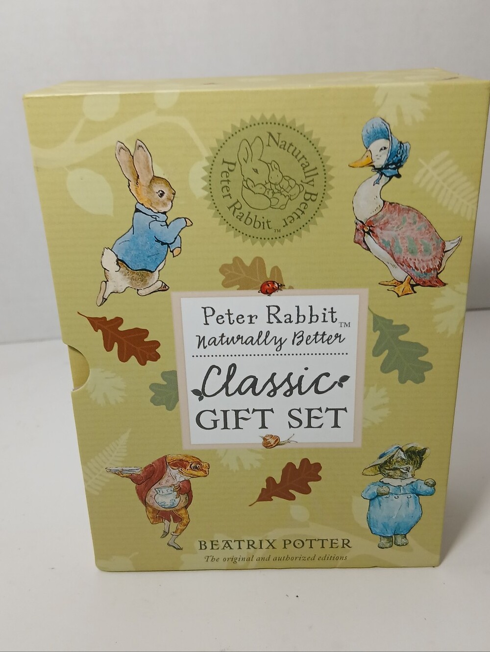 Beatrix Potter Peter Rabbit Naturally Better Classic Gift Set 4 Books NEW